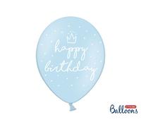 50 PEZZI Palloncini Palloncino Lattice 30 cm BUON COMPLEANNO BAMBINO cel 0F7N