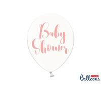 50 PEZZI Palloncini Palloncino Lattice 30 cm Crystal Clear BABY SHOWER N 0F1I