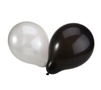 50 Pezzi Palloncini Rotondi In Latex 2,8 G Nero E