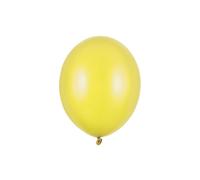 50 PEZZI Palloncino Palloncini lattice 30 cm GIALLO LIMONE METALLIC 136G