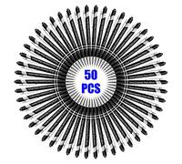 50 Pezzi Penne Personalizzate con Scritta Nome Inciso Penne a Sfera Personalizzabili con Stilo Regalo per Matrimonio Compleanno Natale La Laurea Ufficio Commerciale, Nero