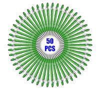 50 Pezzi Penne Personalizzate con Scritta Nome Inciso Penne a Sfera Personalizzabili con Stilo Regalo per Matrimonio Compleanno Natale La Laurea Ufficio Commerciale, Verde Chiaro