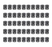 50 Pezzi per Candle Wraps Decorazione Tea Light Motivo Foglia, Nero