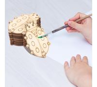 50 pezzi per insetti in legno fai -da -te ritagli di funghi della natura