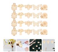 50 pezzi per insetti in legno fai -da -te ritagli di funghi della natura