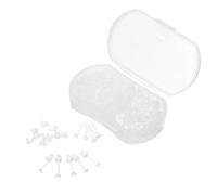 50 Pezzi Perni per Orecchini in Plastica Blocchi di Sicurezza | Scatola Inclusa, Uso per Creazione e Sostituzione, Formato 3mm, per Routine Attive e Sport