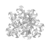 50 Pezzi Piastre Armatura Medievale 2, 7x2, 7cm Metallo Argento | Materiale per Cosplay Cavalleresco e Progetti Fai da Te, per Rievocazioni Storiche, Uso Principianti e Professionisti
