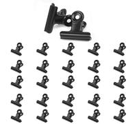 50 pezzi piccole bulldog clips,22 mm, in metallo per confezioni di alimenti, raccoglitore in metallo clip multifunzionale mini clip, per etichette borse, negozi, ufficio e cucina di casa