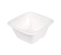 50 pezzi - Piccole vaschette 'Bionic' 100 ml 7,7 x 7,7 x 3,7 cm bianco Bagaglio