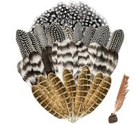 50 Pezzi Piume Decorative Lunghe Piume, 4 Stili Piume, Piume Naturali Piume Fai da Te decorative per Artigianato Accessori per Decorazioni Feste