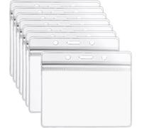 50 Pezzi Porta Badge in Plastica Trasparente Carta Di Credito Biglietto Da Visit