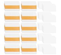 50 Pezzi Porta Etichette Adesive, Porta Prezzi Trasparente Con Cartoncino, Etichette Adesive Per Mensole, Supporti Trasparenti Per Etichette, Per Negozio, Office, Home (4 x 8cm)