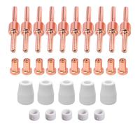 50 Pezzi PT31 Taglio Plasma Parkside Accessori Plasma Taglio Ugello Elettrodo Consumabili per CUT-30, 40, 50 LG-40, PT-31 (Esteso)