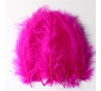 50 Pezzi Punta Coda Giù Piuma Piuma D'oca Colore Artigianato Piuma Accessori Abbigliamento Regali Decorazione di Nozze 9 cm-15 Cm Rosa Rosso 50pcs