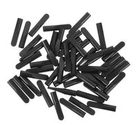 50 Pezzi Punte per Lacci Scarpe in Metallo Nero, Facili da Installare | Scarpe Sportive e Corde, Anti-sfilacciamento, Mantengono le Estremità Sicure, per Fai e Acquisti