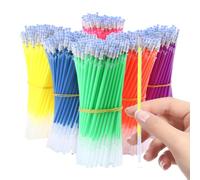 50 Pezzi Ricariche Penna Gel Colorate in Plastico per Studenti | Scrittura Fluida, Flusso Uniforme, Alta Resa Cromatica, Confezione Mista Stile Casuale