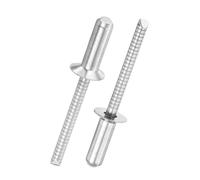 50 Pezzi Rivetti Ciechi Testa Svasata, Impermeabili Rivetti Targa | Acciaio Inox Sigillanti Rivetti Pop per Ripara Navi, Aerei, Macchine, Apparecchi Elettrici, Auto, Mobili(6X12mm)