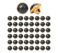 50 pezzi Royal Blue Pearl Buttons 10 mm (Black)
