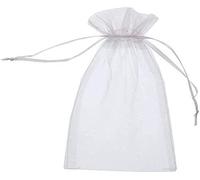 50 pezzi Sacchetti in organza 15x20cm Bianco Bianco, 15 X 20 Cm, 50 Pezzi.
