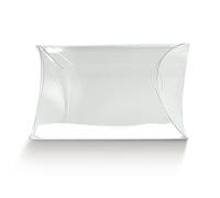 50 PEZZI Scatola busta in pvc trasparente portaconfetti 10X7X2.5 cm