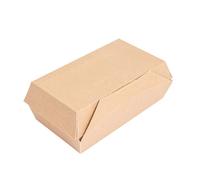 50 Pezzi - Scatole "Lunch Box" Paperlock 'Thepack' 220 G/M2 19,5 x 12,5 x 7 cm Naturale Cartone Ondulato Nano-Micro