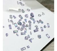 50 pezzi scintillanti 5A mini zirconi Aurora Ice traslucidi Cognac Mix forme diamanti affilati nail art strass decorazione manicure ciondoli-H189-4A CognacViola