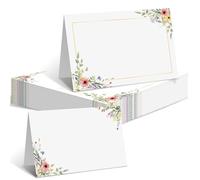 50 pezzi Segnaposto Matrimonio,Comunione,Battesimo,Cresima,Compleanno,Prima Comunione,Festival,Festa,Fiori Nascita Bigliettini Decorazione Festa