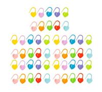 50 Pezzi Segnapunti Maglia, 10 Colori a Forma di Cuore Segnapunti per Aghi in Plastica a Forma di Cuore Segnapunti per Maglia per Cucito Artigianale Fai da Te