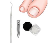 50 pezzi Set correttore per unghie incarnite Strisce raddrizzanti per unghie incarnite senza dolore con sollevatore per unghie Tagliaunghie tagliaunghie Kit di strumenti per unghie incarnite