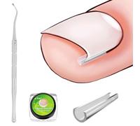 50 pezzi Set correttore per unghie incarnite, Strisce raddrizzanti per unghie incarnite senza dolore con sollevatore per unghie, Kit di strumenti per unghie incarnite facili da usare