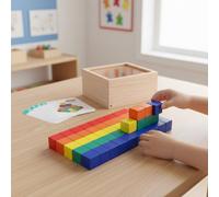 50 Pezzi Set Cubi Matematici con Schede Sviluppa il Pensiero Logico per Bambini