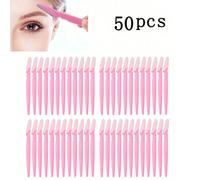 50 pezzi Set di rasoio e trimmer per sopracciglia, rimuovi calli, rasoio per capelli del corpo e viso, con lame lunghe e copertura di precisione, adatto per donne o uso da viaggio 50 pezzi,12 pezzi,6 