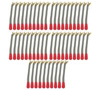 50 pezzi - Set di riparazione per pavimenti in metallo, con blocco in metallo, non deformabile, in pelle, ricambio per pavimento e martello per la testa | Musical Instrument Accessories (Green)
