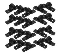 50 Pezzi Set Supporto Tubi Pex in Plastica Nero 1/2 Pollice | Ristrutturazioni Domestiche e Lavori Idraulici, Supporto Stabile, Confezione Multipla, Dimensione