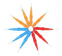 50 Pezzi Spazzolino Interdentale Compatto Portatile per Pulizia | Pp e Fibra Chimica, per Casa e Viaggio, Aiuta a Rimuovere Residui tra Denti Colore Casuale