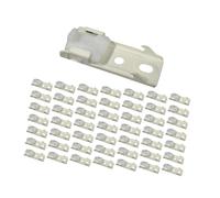 50 pezzi staffa per montaggio a parete per binari per tende, staffe per