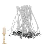 50 Pezzi Stoppini Per Candele Fai Da Te, stoppinos Cotone Naturale Per Candele, Per Candele Fai Da Te, Creare Candele Profumate,Cotone Candle Wick Per Fabbricazione Di Candele(8/10/ 15/20 Cm)