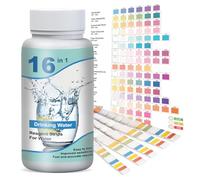 50 Pezzi Strisce Reattive per Acqua Potabile 16 in 1, Strisce Test Acqua Piscina, Durezza Dell'acqua, Analisi Strisce Reattive per Acquari, Piscine, Acqua Potabile