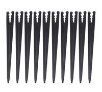 50 Pezzi Supporto per Irrigazione a Goccia 4/7 e 3/5 in Plastica | Compatibile Tubi 4/7mm e 3/5mm, Struttura Compatta, per Bordure Prato e Impianti Agricoli