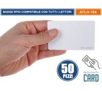50 PEZZI TAG RFID BADGE APRICANCELLO INSERITORE CHIAVE ANTIFURTO PROSSIMITA'
