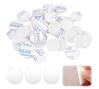 50 Pezzi Tampone Da Tavolo In Vetro, 25mm x 2mm Gommini Trasparenti Adesivi, Gommini Paracolpi, Paraurti Da Tavolo In Vetro Trasparente, Ammortizzatori In Gomma Trasparente, per Porte Mobili Armadio