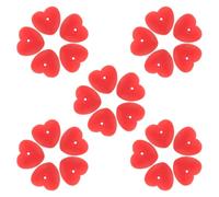 50 Pezzi Tappi Orecchini in Silicone Rosso per Pesanti e Pendenti | Ricambio per Chiusura Orecchini, Fit Confortevole, Non Si Deforma Né Si Rompe, per Riparazione e Uso Quotidiano