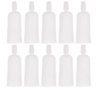 50 Pezzi Tappo Contagocce in Plastica Bianca Trasparente | Dosaggio Controllato, Riduce le Fuoriuscite, per Vials e Sostanze Chimiche, Uso in Aula
