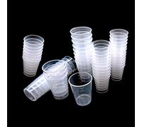50 Pezzi Tazza di Misurazione Graduata Plastica,bicchieri graduati in plastica trasparente per miscelazione di vernice, smalto, resina epossidica, resina (fai da te)