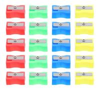 50 Pezzi Temperamatite Manuale Mini in Plastica e Metallo | Cancelleria Ufficio, Scuola, Semplice Uso Portatile e Leggero, Temperino per Matita Piccola, Temperamatite Colore Casuale