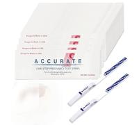 50 Pezzi Test di Gravidanza Precoce 25mIU/ml Pregnancy Test Precoce Gravidanza Stick Ultrasensibili Imballaggio Separato Risultati Accurati e Affidabili Adatto per Uso a Casa
