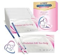 50 pezzi Test di Ovulazione, Test Ovulazione 25mIU/ml, Test di Ovulazione Sensibile, Aumenta le tue Probabilità di Rimanere Incinta, Bastoncini Predittivi di Fertilità, Test di fertilità familiare