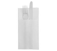 50 pezzi - Tovaglioli Canguro 'Ecolabel - Double Point' 18 G/M2 39 x 40 cm Bianco Tissue