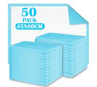 50 pezzi Traverse Neonato Fasciatoio Monouso, 45 x 60 cm Getta e Getta Multiuso Panni Assorbenti Monouso per Incontinenza, Pannolini Impermeabile Traversine Letto Anziani Bambino Neonato