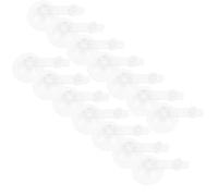 50 Pezzi Ugelli di Ricambio per Pompa Gonfiaggio in Pvc | Ciambella Gonfiabile, Adattatore per Pompa a Pedale, Ugello Multifunzione, Atmosfera Estiva